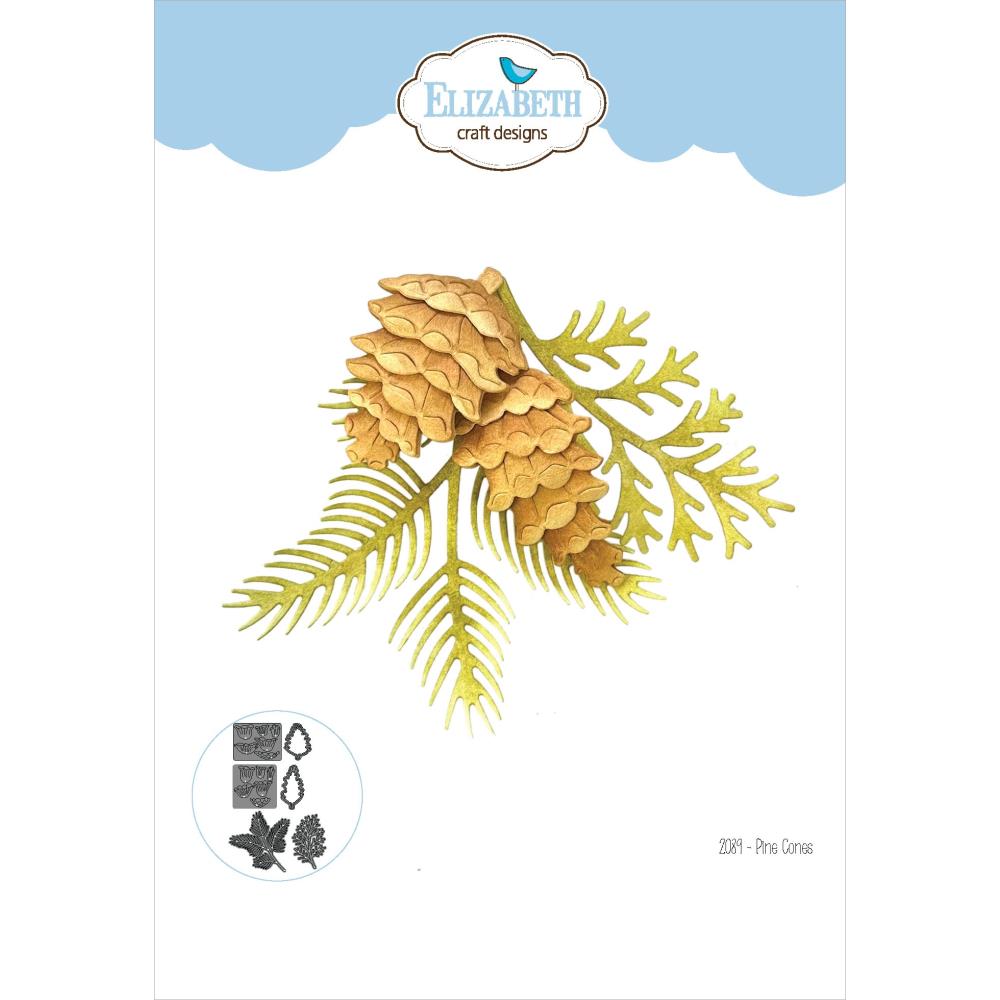 Elizabeth Craft Metal Die -  Pine Cones