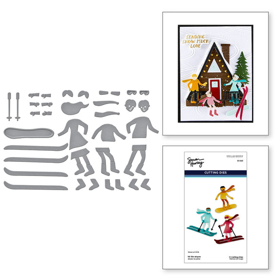 Spellbinders - Hit the Slopes Etched Dies from the Ski-son's Greetings Collection by Simon Hurley Spellbinders - Hit the Slopes Etched Dies from the Ski-son's Greetings Collection by Simon Hurley