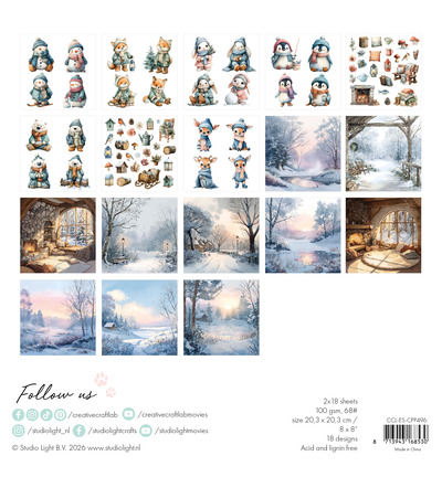Craft Lab - CCL Collage-Papierblock – By the Lake Essentials Nr. 496