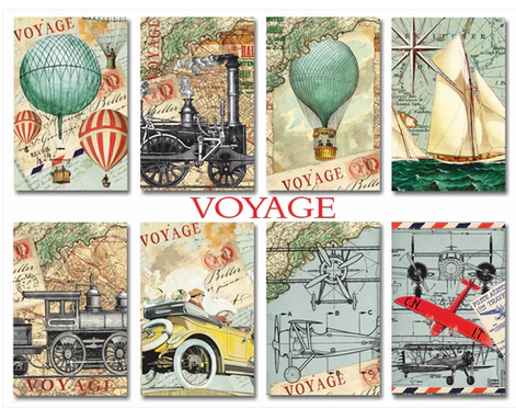 Decorer Mini Pad size cards 24 pcs 7x10,6 cm Decorer Voyage