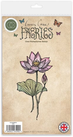 Craft Consortium  -Fairies A6 Clear Photopolymer Stamps Lotus