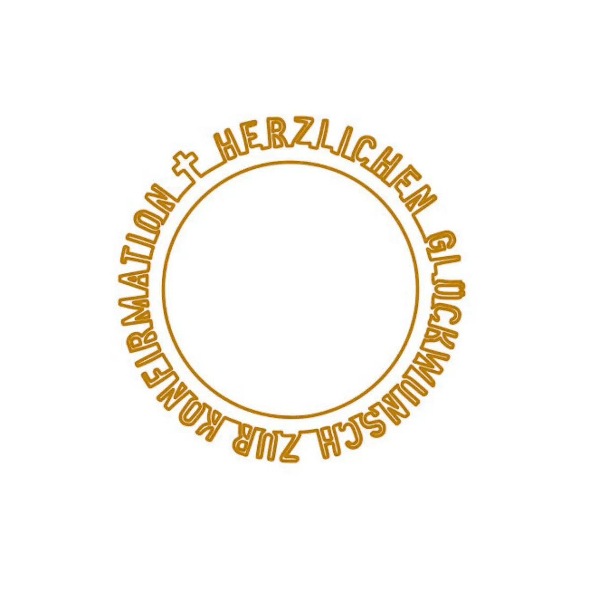 Creative Depot - Die - Wortkreisstanze - Konfirmation