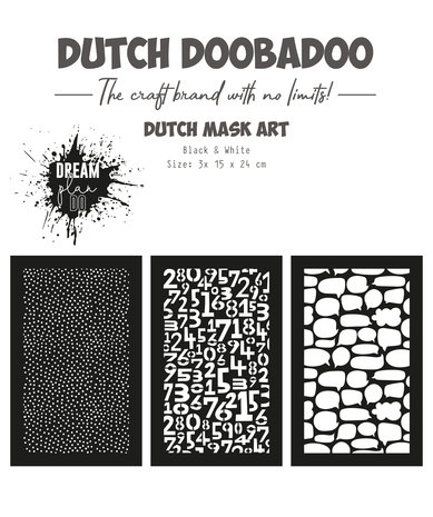 Dutch Mask Art - Dutch Mask Art A5 Black & White Dream Plan Do Dutch Mask Art - Dutch Mask Art A5 Black & White Dream Plan Do