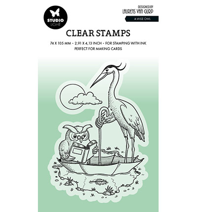 Studio Light Clear Stamp - A wise owl By Laurens nr.537