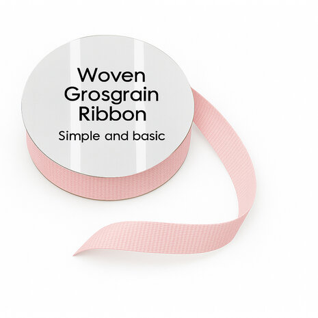 Simple and Basic - Light Pink Grosgrain Ribbon