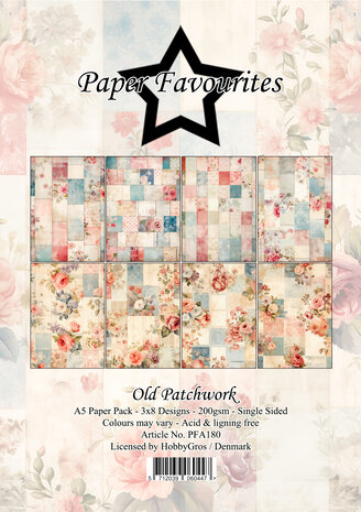 Paper Favourites - Old Patchwork A5 Paper Pad 