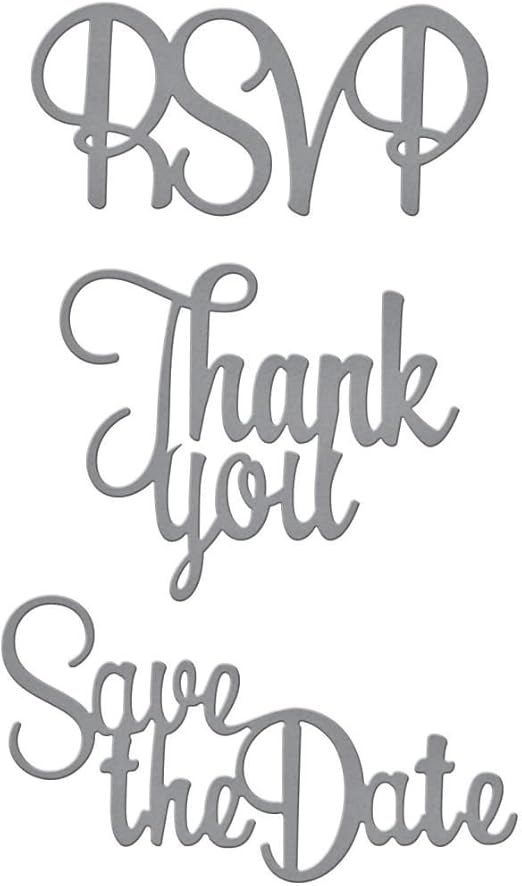 Spellbinders Spellbinders Shapeabilities Dies-Inviting Words