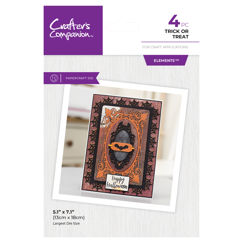 Crafters Companion - Frame Create a Card Dies Trick or Treat Crafters Companion - Frame Create a Card Dies Trick or Treat