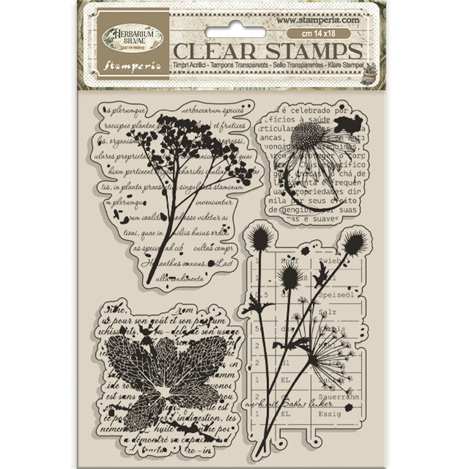 Stamperia - Herbarium Silvae Clear Stamp Botanic