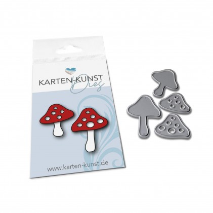 Karten-Kunst Stanzschablone kk-D215 - Fliegenpilze Karten-Kunst Stanzschablone kk-D215 - Fliegenpilze