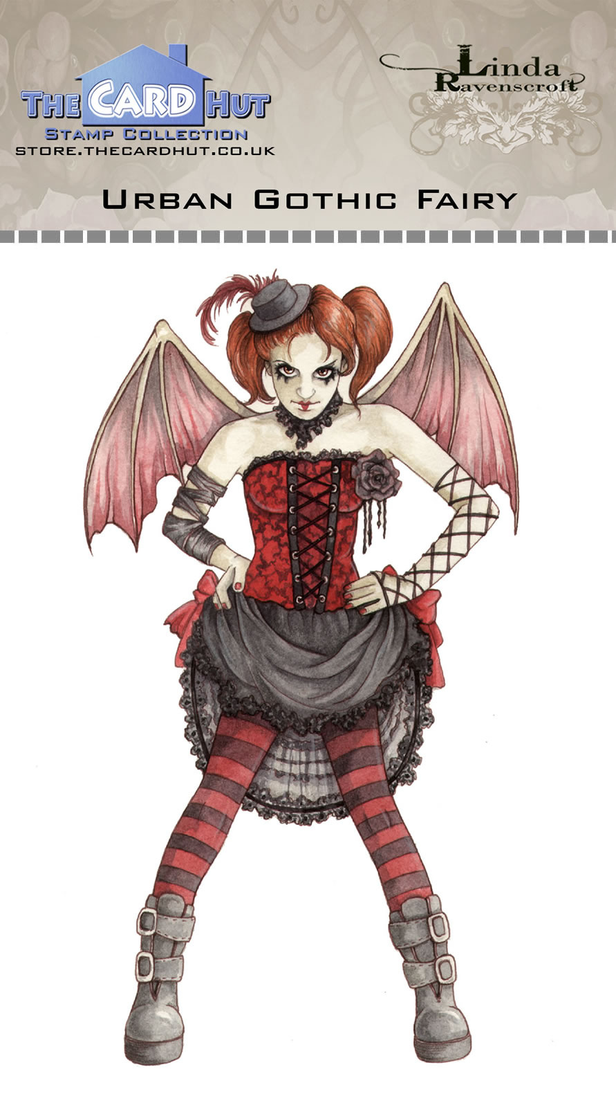 the-card-hut-urban-gothic-fairy-clear-stamps-lrff0 the-card-hut-urban-gothic-fairy-clear-stamps-lrff0