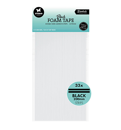 Studio Light - Doublesided foam tape Stripes black nr.106