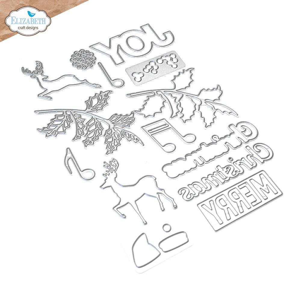 Elizabeth Craft Metal Die - Joy & Merry