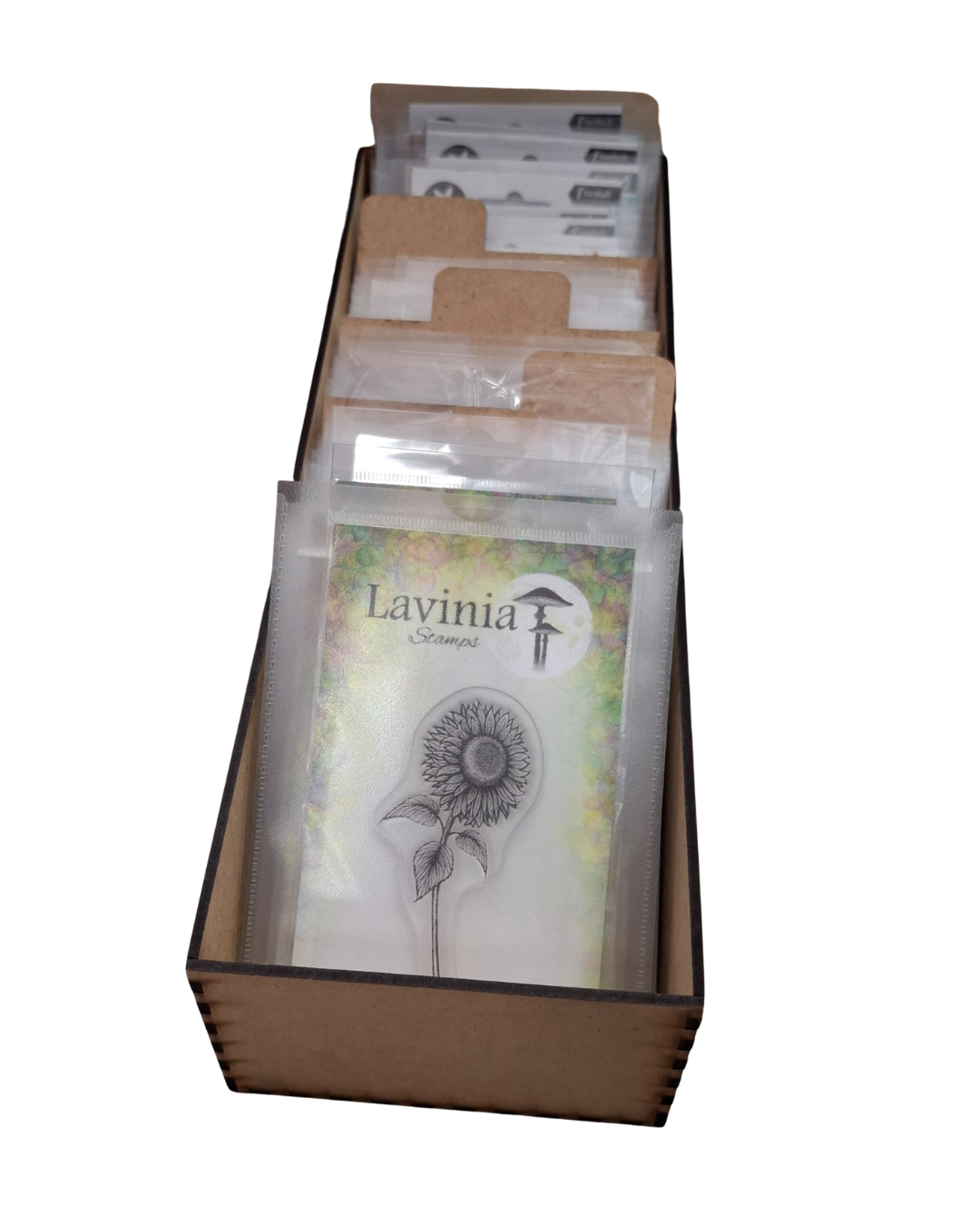 A6 BOX für Stempel / Stanzen mit 50 Hüllen + 3 Tabs 