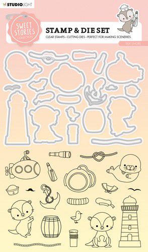 Studio Light Stamp & Cutting Die Sweet Stories nr.58