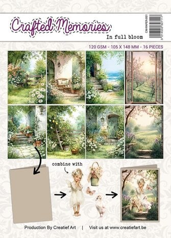 Creatief Art - In Full Bloom A6 Collage Paper Crafted Memories