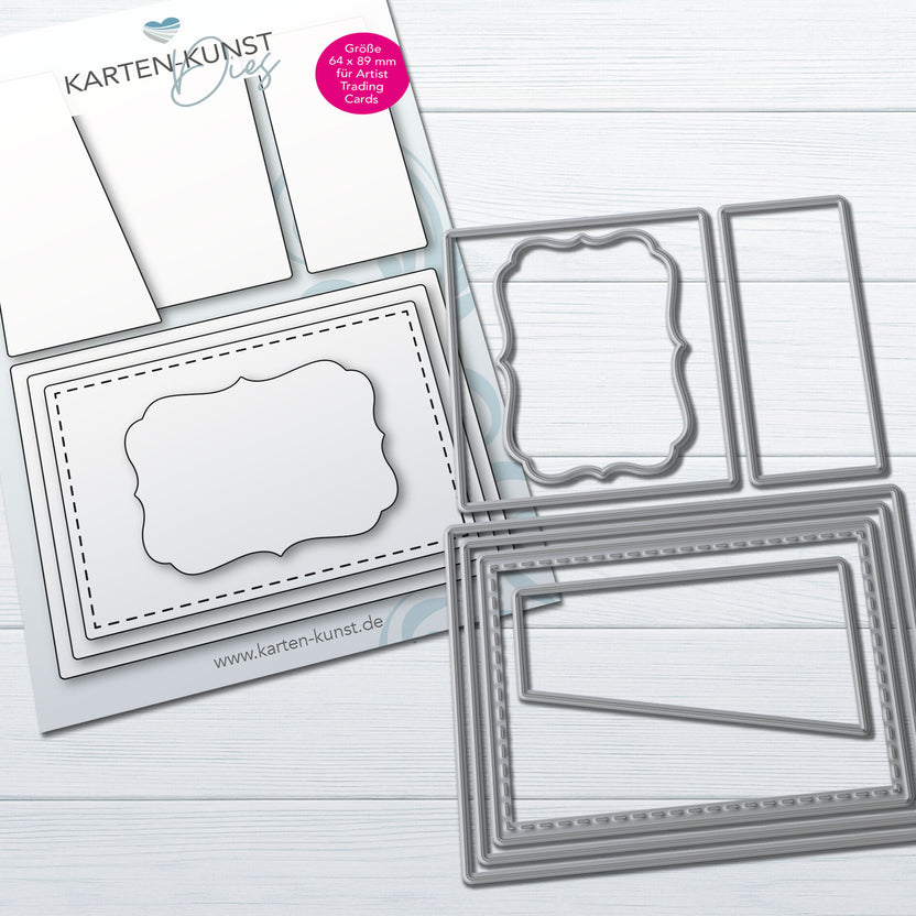 Karten-Kunst Stanzschablone kk-D226 - ATC Designer