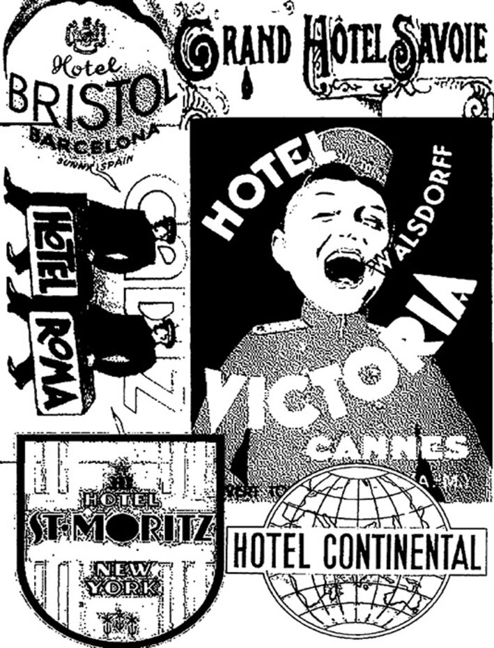 Stampers Anonymous - Hotel Tim Holtz Components Cling Mount Collage Stamp