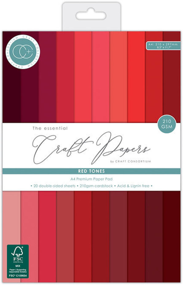 Craft Consortium - The Essentials A4 Premium Cardstock Pad Natural Tones