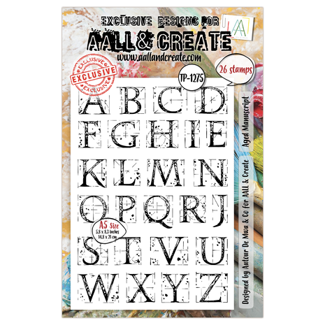 AALL & Create - Stamp Set A5 Aged Manuscript