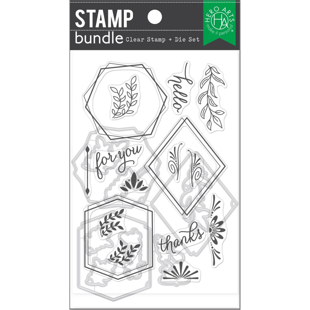 Hero Arts Clear Stamp & Die Combo - Geometric Frames