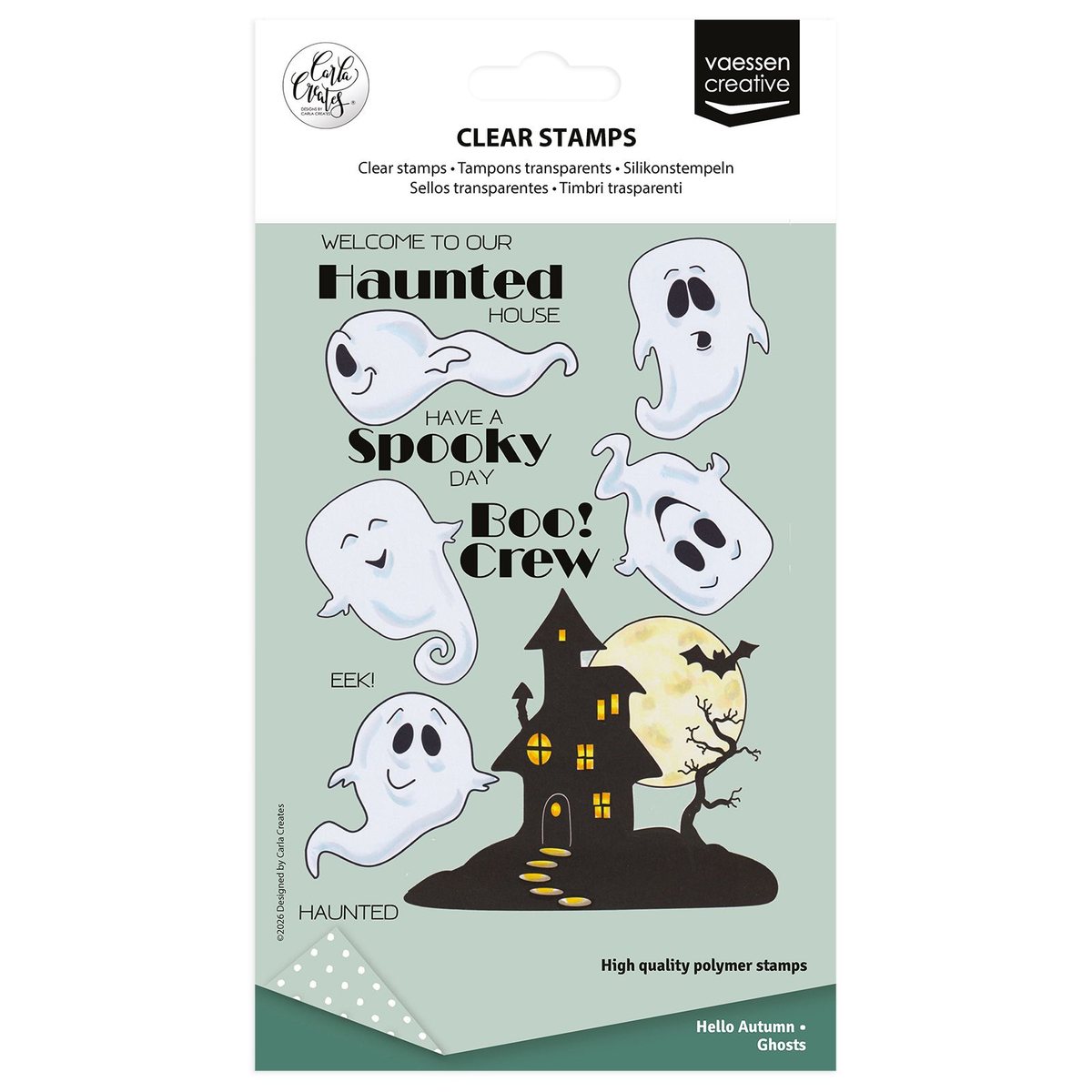 Vaessen Creative • Silikonstempel by Carla Creates Ghosts 19St.