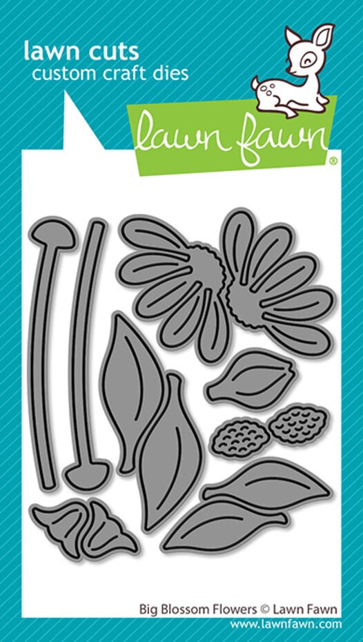 Lawn Fawn - Big Blossom Flowers Stand-Alone Lawn Cuts Dies