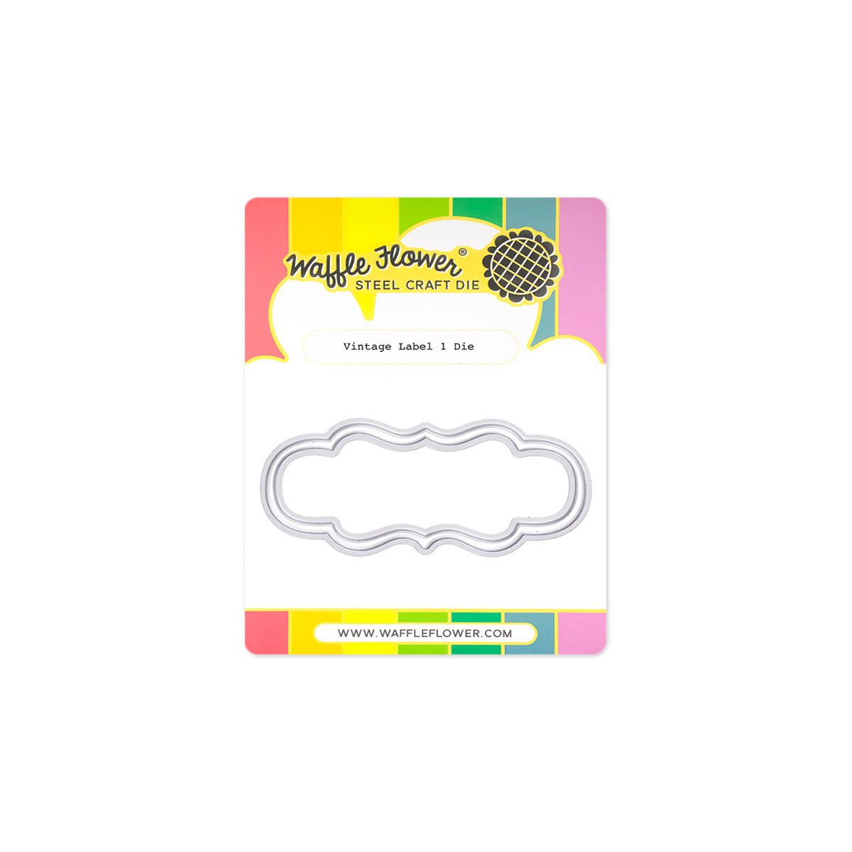 Waffle Flower - Vintage Label 1 Die