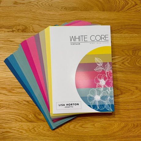 Lisa Horton Crafts 250gsm Cardstock 48/Pkg - White Core Vintage