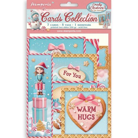 Stamperia - Candy Christmas Cards Collection Stamperia - Candy Christmas Cards Collection