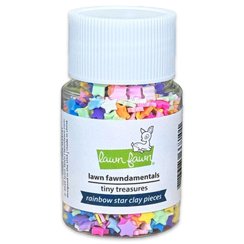 Lawn Fawn - Rainbow Star Clay Pieces Tiny Treasures
