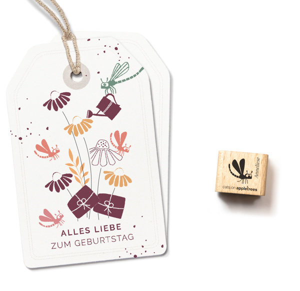 cats on appletrees - Ministempel Libelle Anneliese cats on appletrees - Ministempel Libelle Anneliese