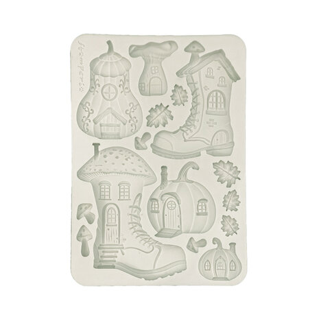 Stamperia - Whispering Woods A5 Soft Mould Boots and Pumpikin House