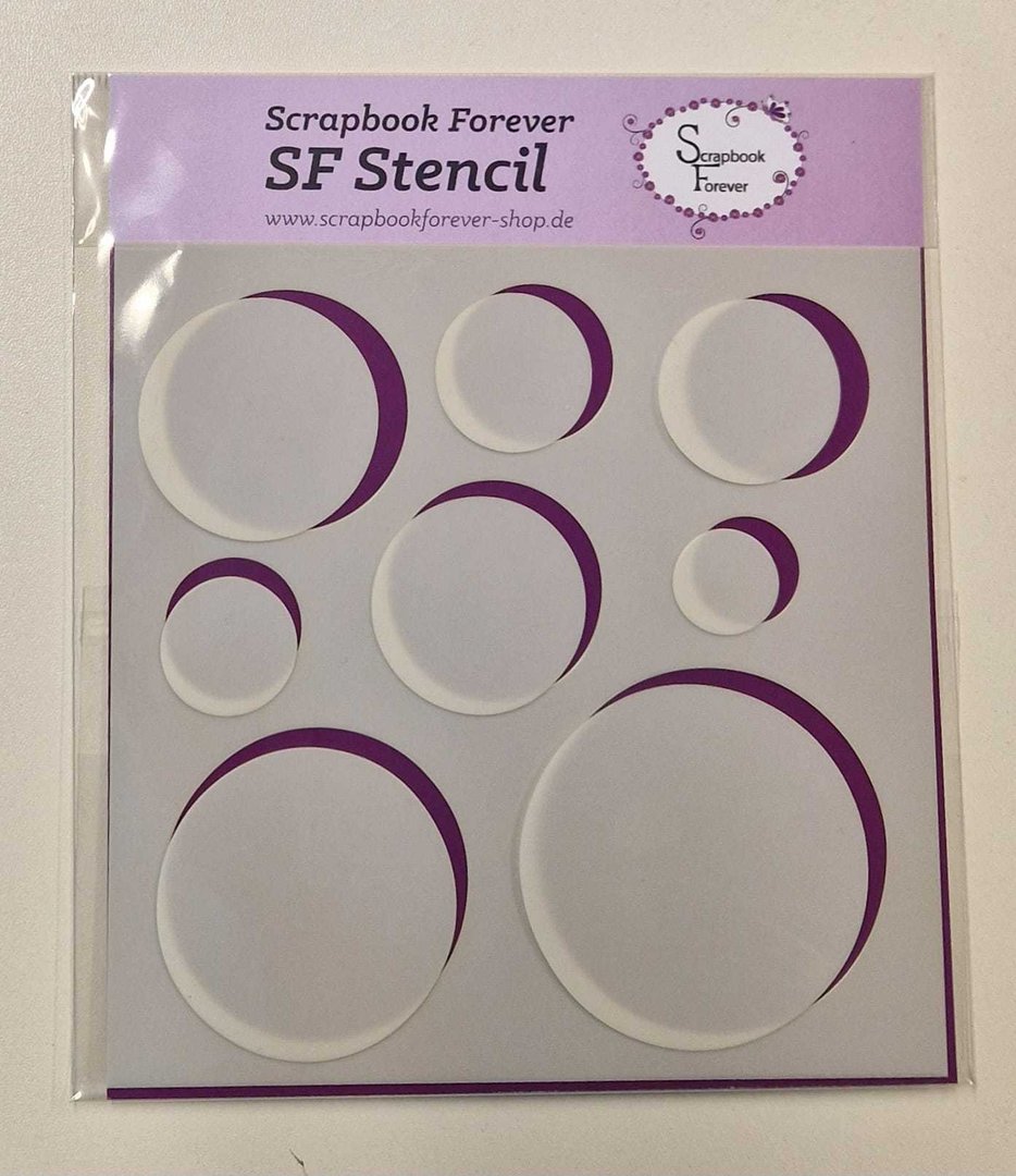 SF Stencil Kreise mit Innenkreisen