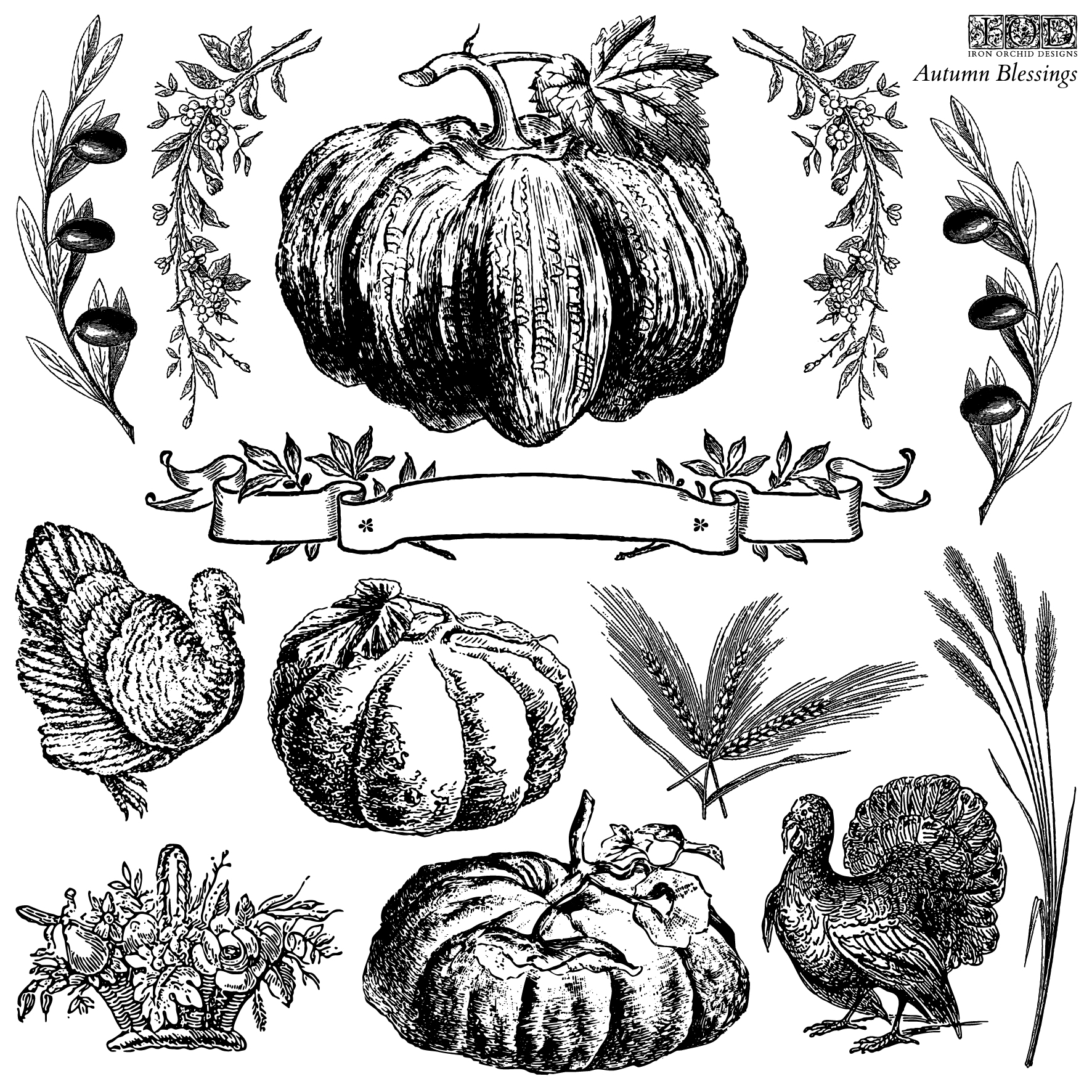IOD - Stamps - Autumn Blessings IOD - Stamps - Autumn Blessings