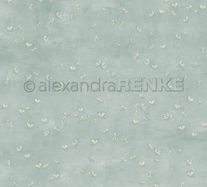 alexandraRENKE - Designpapier 'Lisas Figurinen Libellenschwarm' 