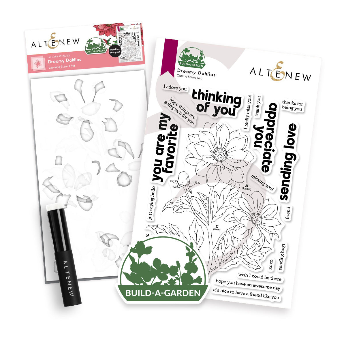 Altenew - Build-A-Garden: Dreamy Dahlias 
