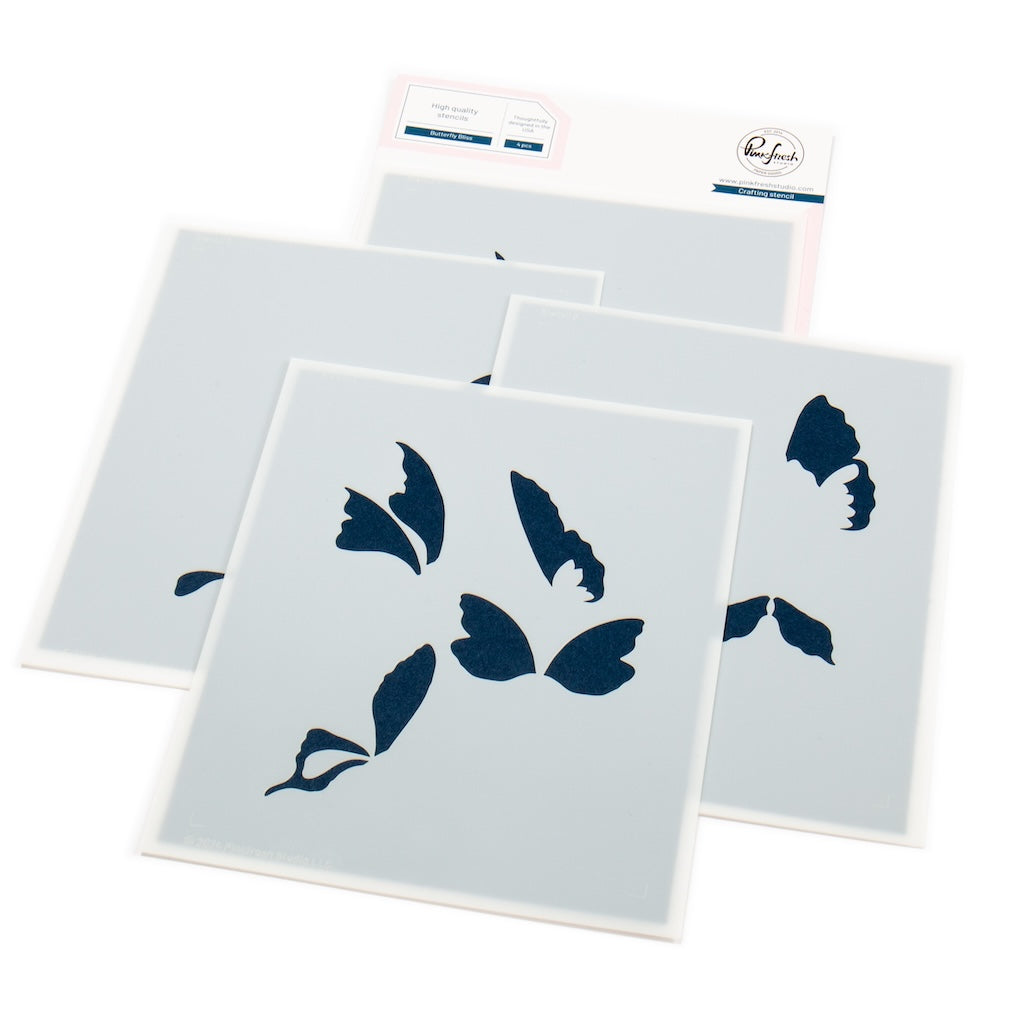 Pinkfresh Studio Stencils -  Butterfly Bliss stencil