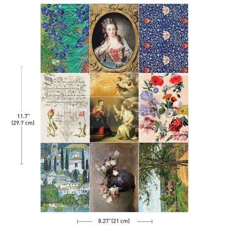 Re-Design - The Painted Legacy A4 Decoupage Fiber