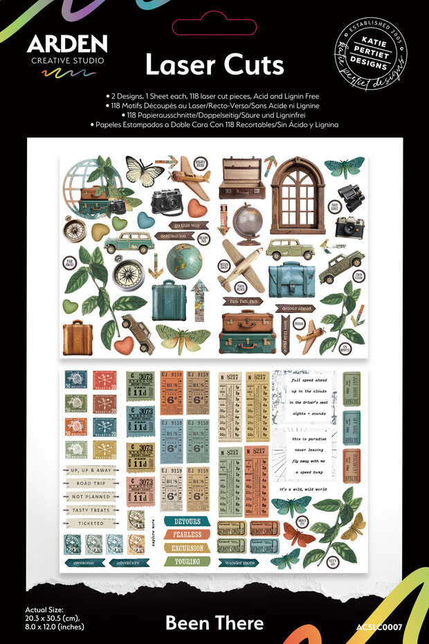 Arden Creative Studio - Been There Laser Cuts (118pcs) by Katie Pertiet