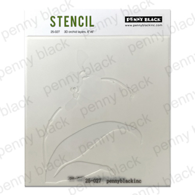Penny Black - 3D ORCHID LAYERS ( STENCIL)