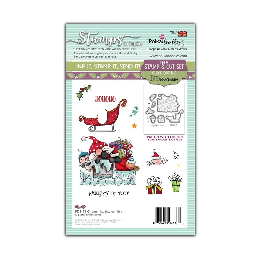 polkadoodles-gnome-naughty-or-nice-clear-stamps-pd polkadoodles-gnome-naughty-or-nice-clear-stamps-pd