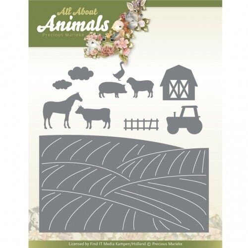 Dies - Precious Marieke - All About Animals - Farm Landscape Dies - Precious Marieke - All About Animals - Farm Landscape