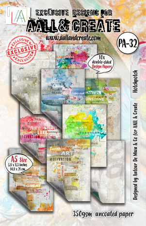 AALL & Create - Artful Impressions A5 Design Paper Hotchpotch