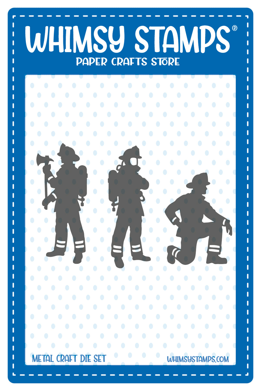 Whimsy Stamps - Firefighter Trio Die Set Whimsy Stamps - Firefighter Trio Die Set