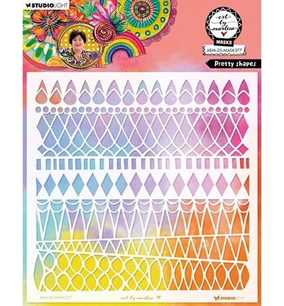 Studio Light - Stencil - Pretty shapes Art By Marlene nr. 377
