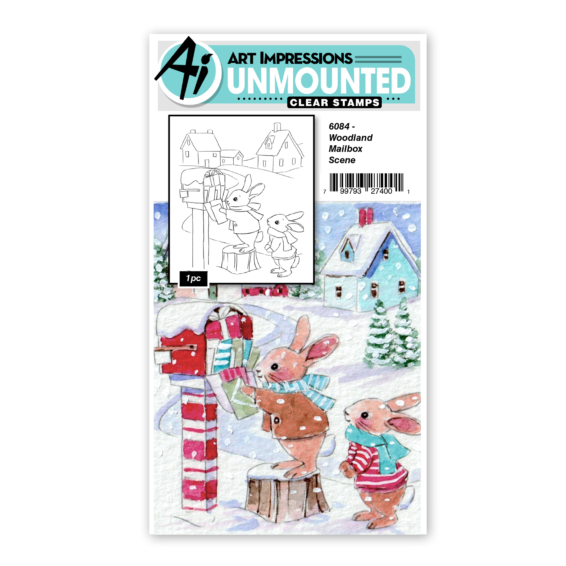 Art Impressions - Woodland Mailbox Scene