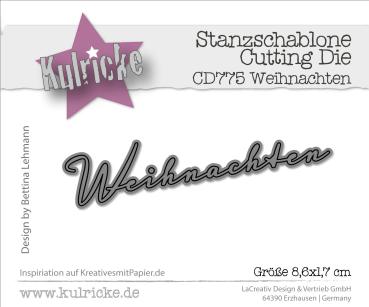 Kulricke Stanzschablone "Weihnachten" Craft Die  Kulricke Stanzschablone "Weihnachten" Craft Die