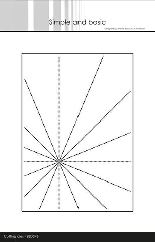 Simple and Basic die "5x7" - Sunrays"