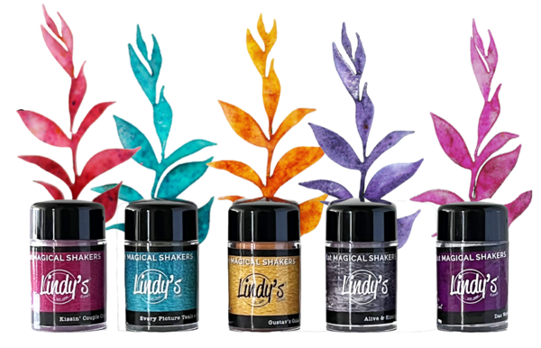 Lindy's Stamp Gang - Painter's Palette Kissing Klimt Flat Magical Shakers